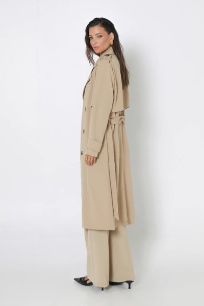 MADISON - MARISSA TRENCH COAT - CAMEL