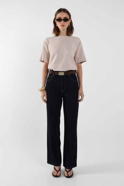 MADISON THE LABEL - BOYFRIEND T-SHIRT - OAT