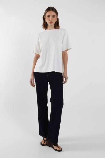 MADISON THE LABEL - BOYFRIEND T-SHIRT - WHITE