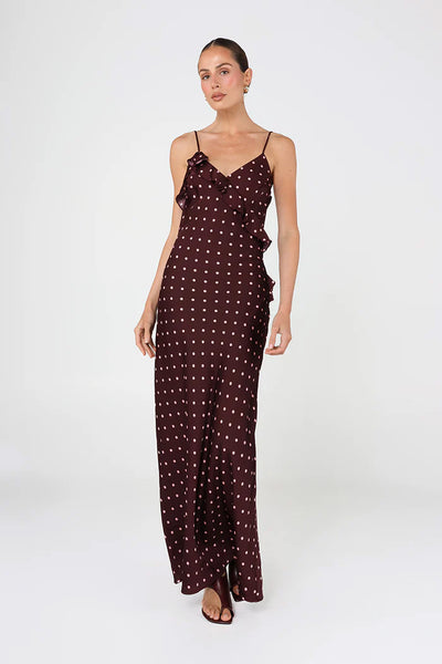 MADISON THE LABEL - IRVINE MAXI DRESS - SPOT - PERTH BOUTIQUE - AUSTRALIAN BOUTIQUE - WA BOUTIQUE - INTERNATIONAL SHIPPING - USA SHIPPING - PERTH STORES - PERTH STORE - AUSTRALIA - WA - WESTER AUSTRALIA - WOMENS FASHION - FASHION - CLOTHING - WA STOCKIST - PERTH STOCKIST - AUSTRALIAN STOCKIST - STOCKIST