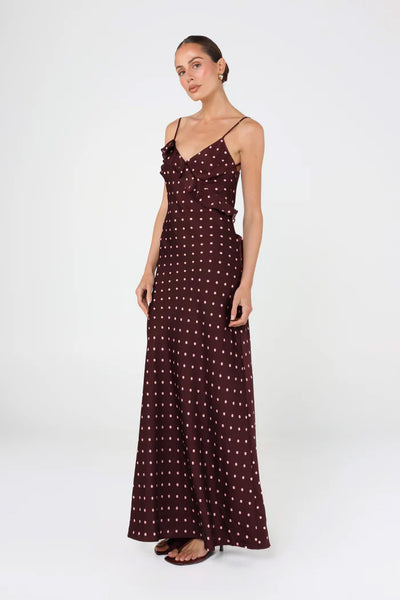 MADISON THE LABEL - IRVINE MAXI DRESS - SPOT - PERTH BOUTIQUE - AUSTRALIAN BOUTIQUE - WA BOUTIQUE - INTERNATIONAL SHIPPING - USA SHIPPING - PERTH STORES - PERTH STORE - AUSTRALIA - WA - WESTER AUSTRALIA - WOMENS FASHION - FASHION - CLOTHING - WA STOCKIST - PERTH STOCKIST - AUSTRALIAN STOCKIST - STOCKIST