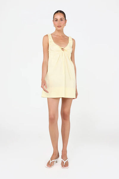 MADISON THE LABEL - JACEY MINI DRESS - LEMON - PERTH BOUTIQUE - AUSTRALIAN BOUTIQUE - WA BOUTIQUE - INTERNATIONAL SHIPPING - USA SHIPPING - PERTH STORES - PERTH STORE - AUSTRALIA - WA - WESTER AUSTRALIA - WOMENS FASHION - FASHION - CLOTHING - WA STOCKIST - PERTH STOCKIST - AUSTRALIAN STOCKIST - STOCKIST
