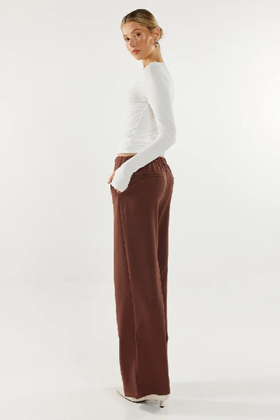 MADISON THE LABEL - LEANNE LONG SLEEVE TOP - WHITE - PERTH STOCKIST - AUSTRALIAN STOCKIST - WA STOCKIST - AUSTRALIA STOCKIST - AUS STOCKIST - PERTH BOUTIQUE - WA BOUTIQUE - AUS BOUTIQUE - AUSTRALIA BOUTIQUE 