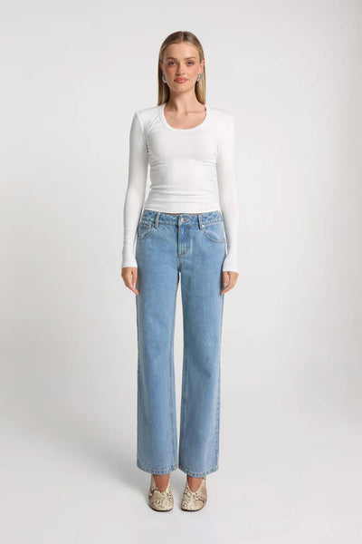 MADISON THE LABEL - MALANI TOP - WHITE