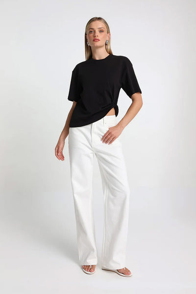 MADISON THE LABEL - ORIANA TEE - BLACK