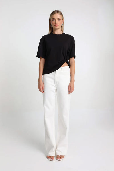 MADISON THE LABEL - ORIANA TEE - BLACK