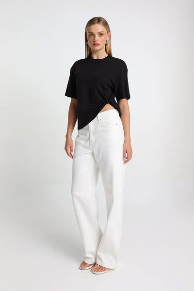 MADISON THE LABEL - ORIANA TEE - BLACK