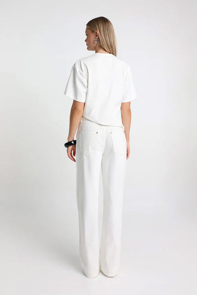 MADISON THE LABEL - ORIANA TEE - WHITE