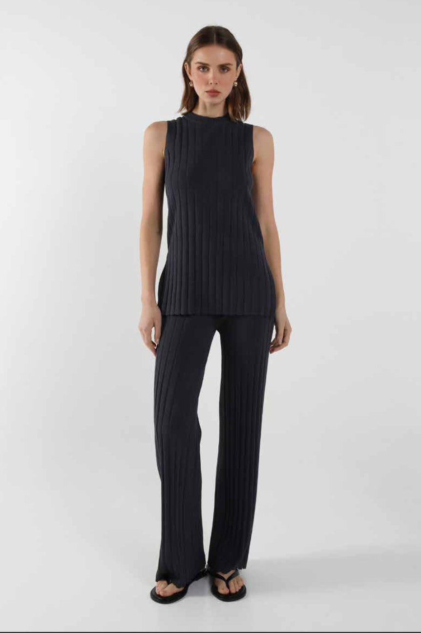 MADISON THE LABEL - SWEENEY KNIT PANT - SLATE