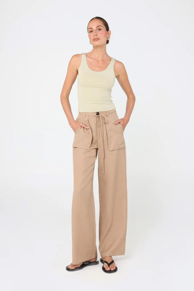 MADISON THE LABEL - LOTUS TANK - KHAKI