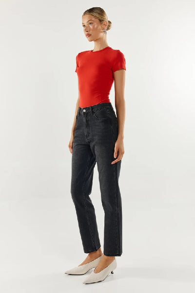 MADISON THE LABEL - TAMMY BABY TEE - RED