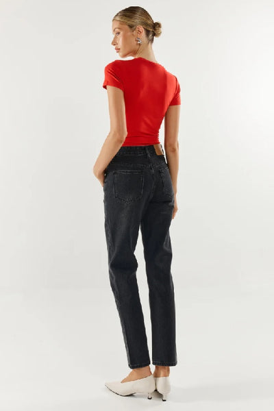 MADISON THE LABEL - TAMMY BABY TEE - RED