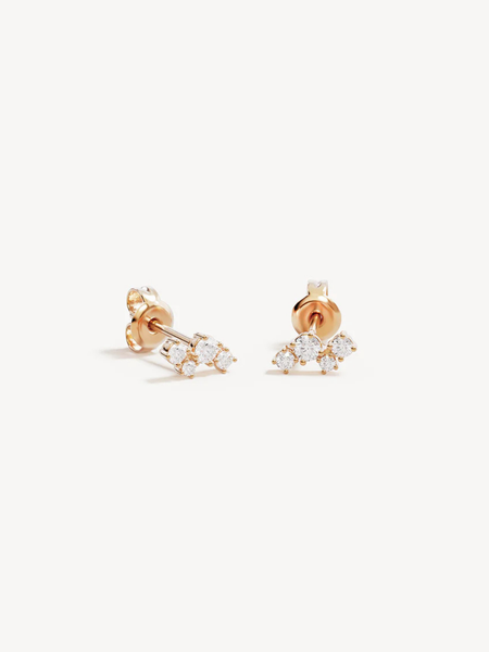 By Charlotte 18k Gold Vermeil Moon Dust Stud Earrings