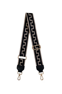 NIM - SHOULDER STRAP - BLACK/TAUPE KEY