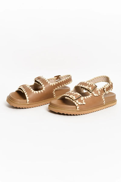 NUDE FOOTWEAR - ALICE LEATHER SANDAL - TAN - PERTH STOCKIST