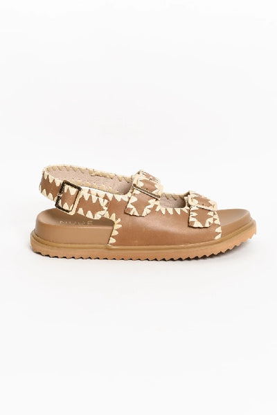 NUDE FOOTWEAR - ALICE LEATHER SANDAL - TAN - PERTH - STOCKIST
