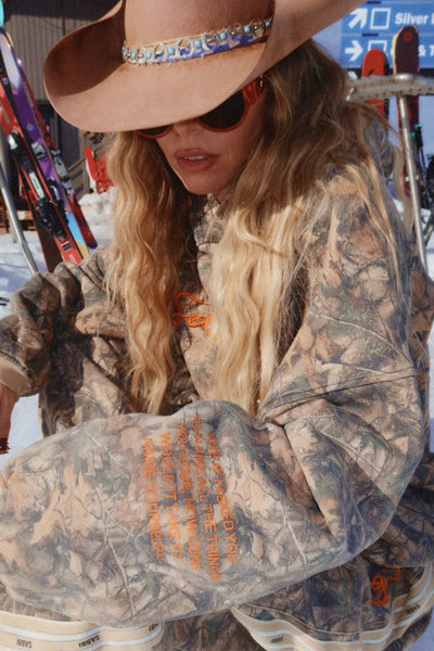 SHOP SABBI THE NAME YOURSELF HOODIE IN TREE CAMOONLINE
