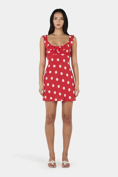 OWNLEY - CANDY MINI DRESS - RED POLKA - PERTH BOUTIQUE - AUSTRALIAN BOUTIQUE - WA BOUTIQUE - INTERNATIONAL SHIPPING - USA SHIPPING - PERTH STORES - PERTH STORE - AUSTRALIA - WA - WESTER AUSTRALIA - WOMENS FASHION - FASHION - CLOTHING - WA STOCKIST - PERTH STOCKIST - AUSTRALIAN STOCKIST - STOCKIST