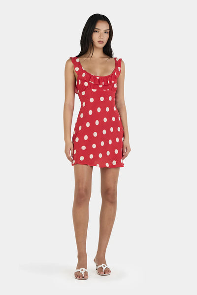OWNLEY - CANDY MINI DRESS - RED POLKA - PERTH BOUTIQUE - AUSTRALIAN BOUTIQUE - WA BOUTIQUE - INTERNATIONAL SHIPPING - USA SHIPPING - PERTH STORES - PERTH STORE - AUSTRALIA - WA - WESTER AUSTRALIA - WOMENS FASHION - FASHION - CLOTHING - WA STOCKIST - PERTH STOCKIST - AUSTRALIAN STOCKIST - STOCKIST