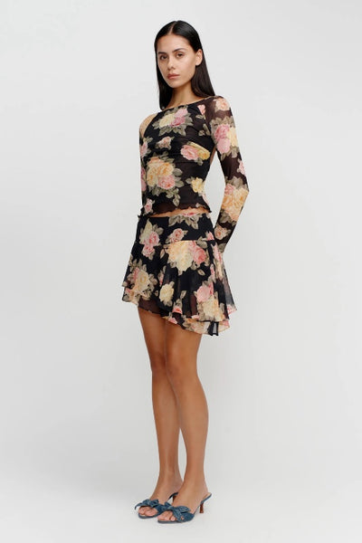 OWNLEY - DENISE BACKLESS TOP - VINTAGE ROSES