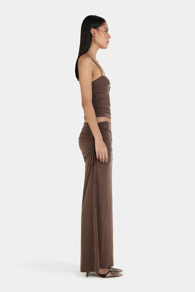 OWNLEY - HEATHER MAXI SKIRT - CHOCOLATE - PERTH BOUTIQUE - AUSTRALIAN BOUTIQUE - WA BOUTIQUE - INTERNATIONAL SHIPPING - USA SHIPPING - PERTH STORES - PERTH STORE - AUSTRALIA - WA - WESTER AUSTRALIA - WOMENS FASHION - FASHION - CLOTHING - WA STOCKIST - PERTH STOCKIST - AUSTRALIAN STOCKIST - STOCKIST