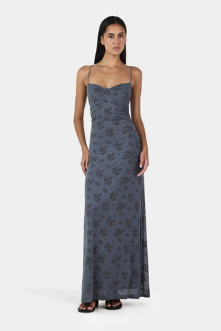 OWNLEY - KARIMA MIDI DRESS - STORMY