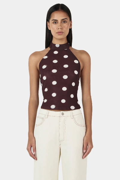 OWNLEY - NOLA HALTER TOP - PINOT POLKA - PERTH BOUTIQUE - AUSTRALIAN BOUTIQUE - WA BOUTIQUE - INTERNATIONAL SHIPPING - USA SHIPPING - PERTH STORES - PERTH STORE - AUSTRALIA - WA - WESTER AUSTRALIA - WOMENS FASHION - FASHION - CLOTHING - WA STOCKIST - PERTH STOCKIST - AUSTRALIAN STOCKIST - STOCKIST