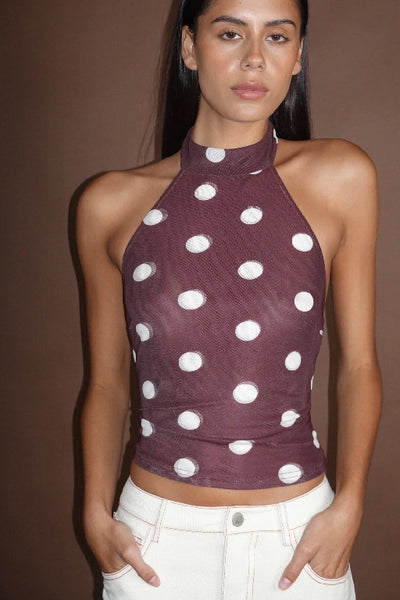 OWNLEY - NOLA HALTER TOP - PINOT POLKA - PERTH BOUTIQUE - AUSTRALIAN BOUTIQUE - WA BOUTIQUE - INTERNATIONAL SHIPPING - USA SHIPPING - PERTH STORES - PERTH STORE - AUSTRALIA - WA - WESTER AUSTRALIA - WOMENS FASHION - FASHION - CLOTHING - WA STOCKIST - PERTH STOCKIST - AUSTRALIAN STOCKIST - STOCKIST
