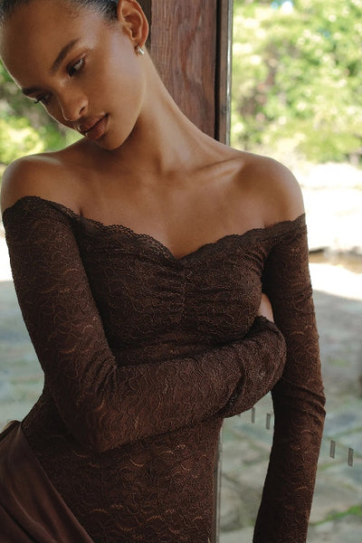 OWNLEY - TAHNEE MINI DRESS - CHOCOLATE - PERTH BOUTIQUE - AUSTRALIAN BOUTIQUE - WA BOUTIQUE - INTERNATIONAL SHIPPING - USA SHIPPING - PERTH STORES - PERTH STORE - AUSTRALIA - WA - WESTER AUSTRALIA - WOMENS FASHION - FASHION - CLOTHING - WA STOCKIST - PERTH STOCKIST - AUSTRALIAN STOCKIST - STOCKIST
