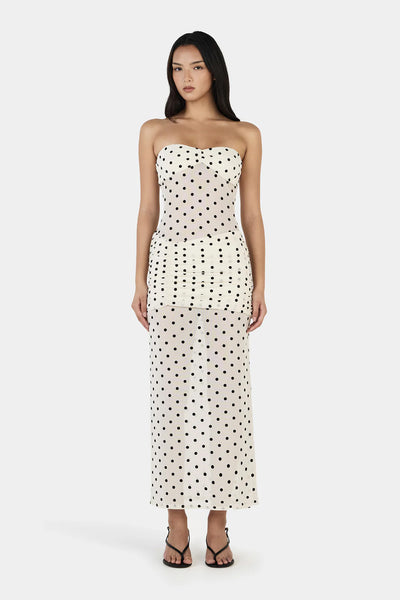 OWNLEY - VANESSA MAXI DRESS - CREAM POLKA - PERTH BOUTIQUE - AUSTRALIAN BOUTIQUE - WA BOUTIQUE - INTERNATIONAL SHIPPING - USA SHIPPING - PERTH STORES - PERTH STORE - AUSTRALIA - WA - WESTER AUSTRALIA - WOMENS FASHION - FASHION - CLOTHING - WA STOCKIST - PERTH STOCKIST - AUSTRALIAN STOCKIST - STOCKIST