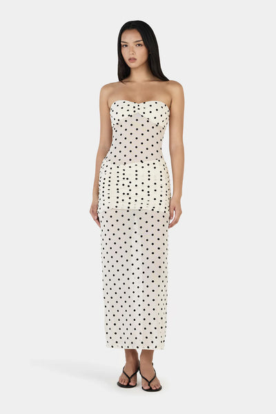 OWNLEY - VANESSA MAXI DRESS - CREAM POLKA - PERTH BOUTIQUE - AUSTRALIAN BOUTIQUE - WA BOUTIQUE - INTERNATIONAL SHIPPING - USA SHIPPING - PERTH STORES - PERTH STORE - AUSTRALIA - WA - WESTER AUSTRALIA - WOMENS FASHION - FASHION - CLOTHING - WA STOCKIST - PERTH STOCKIST - AUSTRALIAN STOCKIST - STOCKIST