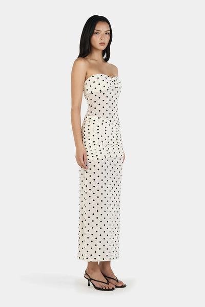 OWNLEY - VANESSA MAXI DRESS - CREAM POLKA - PERTH BOUTIQUE - AUSTRALIAN BOUTIQUE - WA BOUTIQUE - INTERNATIONAL SHIPPING - USA SHIPPING - PERTH STORES - PERTH STORE - AUSTRALIA - WA - WESTER AUSTRALIA - WOMENS FASHION - FASHION - CLOTHING - WA STOCKIST - PERTH STOCKIST - AUSTRALIAN STOCKIST - STOCKIST