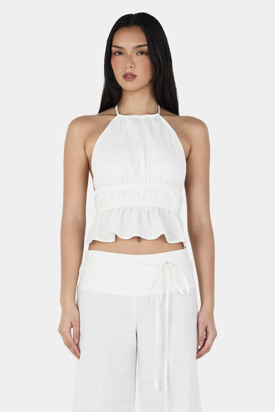 OWNLEY - ZURI HALTER TOP - IVORY - PERTH BOUTIQUE - AUSTRALIAN BOUTIQUE - WA BOUTIQUE - INTERNATIONAL SHIPPING - USA SHIPPING - PERTH STORES - PERTH STORE - AUSTRALIA - WA - WESTER AUSTRALIA - WOMENS FASHION - FASHION - CLOTHING - WA STOCKIST - PERTH STOCKIST - AUSTRALIAN STOCKIST - STOCKIST