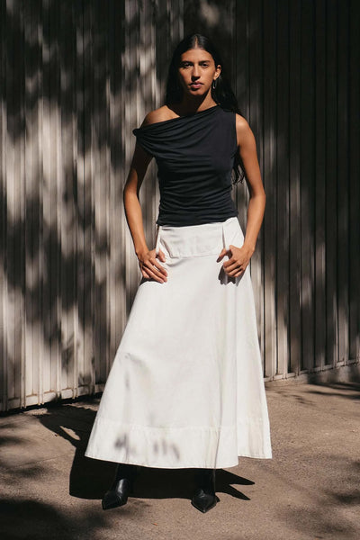 ROWIE - ANOUK MIDI SKIRT - BONE - PERTH BOUTIQUE - AUSTRALIAN BOUTIQUE - WA BOUTIQUE - INTERNATIONAL SHIPPING - USA SHIPPING - PERTH STORES - PERTH STORE - AUSTRALIA - WA - WESTER AUSTRALIA - WOMENS FASHION - FASHION - CLOTHING - WA STOCKIST - PERTH STOCKIST - AUSTRALIAN STOCKIST - STOCKIST
