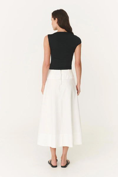 ROWIE - ANOUK MIDI SKIRT - BONE - PERTH BOUTIQUE - AUSTRALIAN BOUTIQUE - WA BOUTIQUE - INTERNATIONAL SHIPPING - USA SHIPPING - PERTH STORES - PERTH STORE - AUSTRALIA - WA - WESTER AUSTRALIA - WOMENS FASHION - FASHION - CLOTHING - WA STOCKIST - PERTH STOCKIST - AUSTRALIAN STOCKIST - STOCKIST