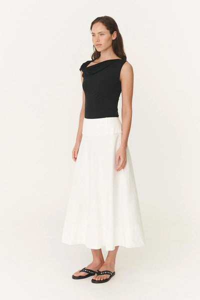ROWIE - ANOUK MIDI SKIRT - BONE - PERTH BOUTIQUE - AUSTRALIAN BOUTIQUE - WA BOUTIQUE - INTERNATIONAL SHIPPING - USA SHIPPING - PERTH STORES - PERTH STORE - AUSTRALIA - WA - WESTER AUSTRALIA - WOMENS FASHION - FASHION - CLOTHING - WA STOCKIST - PERTH STOCKIST - AUSTRALIAN STOCKIST - STOCKIST