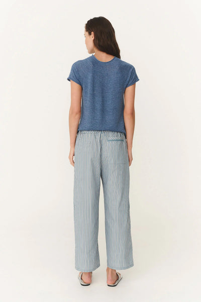 ROWIE - GABE LOUNGE PANTS - DUSTY BLUE STRIPE - PERTH BOUTIQUE - AUSTRALIAN BOUTIQUE - WA BOUTIQUE - INTERNATIONAL SHIPPING - USA SHIPPING - PERTH STORES - PERTH STORE - AUSTRALIA - WA - WESTER AUSTRALIA - WOMENS FASHION - FASHION - CLOTHING - WA STOCKIST - PERTH STOCKIST - AUSTRALIAN STOCKIST - STOCKIST