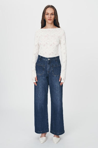 ROWIE - SAMANTHA LACE TOP - CREME - PERTH STOCKIST - AUSTRALIAN STOCKIST - WA STOCKIST - AUSTRALIA STOCKIST - AUS STOCKIST - PERTH BOUTIQUE - WA BOUTIQUE - AUS BOUTIQUE - AUSTRALIA BOUTIQUE 
