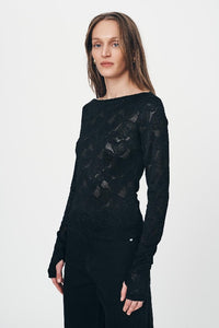 ROWIE - SAMANTHA LACE TOP - NOIR - PERTH STOCKIST - AUSTRALIAN STOCKIST - WA STOCKIST - AUSTRALIA STOCKIST - AUS STOCKIST - PERTH BOUTIQUE - WA BOUTIQUE - AUS BOUTIQUE - AUSTRALIA BOUTIQUE 