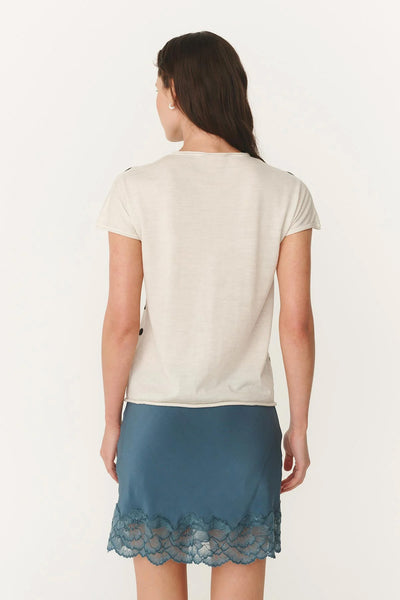 ROWIE - SANDRA MERINO KNIT TOP - BONE / ESPRESSO SPOT - PERTH BOUTIQUE - AUSTRALIAN BOUTIQUE - WA BOUTIQUE - INTERNATIONAL SHIPPING - USA SHIPPING - PERTH STORES - PERTH STORE - AUSTRALIA - WA - WESTER AUSTRALIA - WOMENS FASHION - FASHION - CLOTHING - WA STOCKIST - PERTH STOCKIST - AUSTRALIAN STOCKIST - STOCKIST