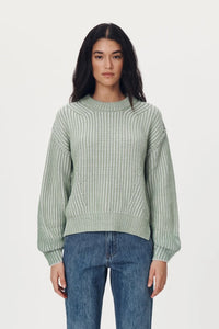 ROWIE - TISH KNIT JUMPER - SAGE CREME