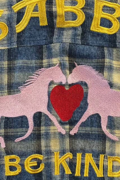 SABBI - THE HORSE POWER DISTRESSED FLANNEL SHIRT - BLUE - PERTH BOUTIQUE - AUSTRALIAN BOUTIQUE - WA BOUTIQUE - INTERNATIONAL SHIPPING - USA SHIPPING - PERTH STORES - PERTH STORE - AUSTRALIA - WA - WESTER AUSTRALIA - WOMENS FASHION - FASHION - CLOTHING - WA STOCKIST - PERTH STOCKIST - AUSTRALIAN STOCKIST - STOCKIST