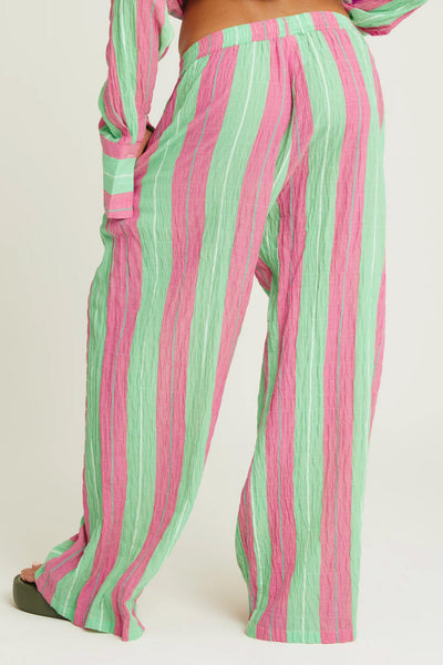 SABBI - THE MEXICOLA PANTS - POP STRIPE GREEN - PERTH BOUTIQUE - AUSTRALIAN BOUTIQUE - WA BOUTIQUE - INTERNATIONAL SHIPPING - USA SHIPPING - PERTH STORES - PERTH STORE - AUSTRALIA - WA - WESTERN AUSTRALIA - WOMENS FASHION - FASHION - CLOTHING - WA STOCKIST - PERTH STOCKIST - AUSTRALIAN STOCKIST - STOCKIST
