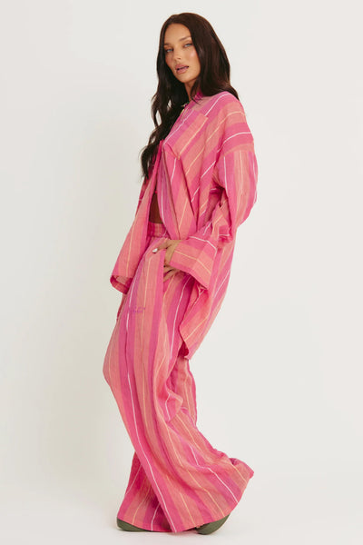 SABBI - THE MEXICOLA PANTS - POP STRIPE PEACH - PERTH BOUTIQUE - AUSTRALIAN BOUTIQUE - WA BOUTIQUE - INTERNATIONAL SHIPPING - USA SHIPPING - PERTH STORES - PERTH STORE - AUSTRALIA - WA - WESTER AUSTRALIA - WOMENS FASHION - FASHION - CLOTHING - WA STOCKIST - PERTH STOCKIST - AUSTRALIAN STOCKIST - STOCKIST