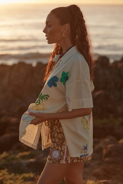 SABBI - THE PATRON SHIRT - SEAS THE DAY - CREAM - PERTH BOUTIQUE - AUSTRALIAN BOUTIQUE - WA BOUTIQUE - INTERNATIONAL SHIPPING - USA SHIPPING - PERTH STORES - PERTH STORE - AUSTRALIA - WA - WESTER AUSTRALIA - WOMENS FASHION - FASHION - CLOTHING - WA STOCKIST - PERTH STOCKIST - AUSTRALIAN STOCKIST - STOCKIST