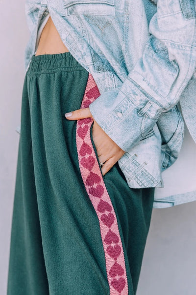 SABBI - THE RAVING HEARTS PANTS - GREEN - PERTH STOCKIST - AUSTRALIAN STOCKIST - WA STOCKIST - AUSTRALIA STOCKIST - AUS STOCKIST - PERTH BOUTIQUE - WA BOUTIQUE - AUS BOUTIQUE - AUSTRALIA BOUTIQUE 