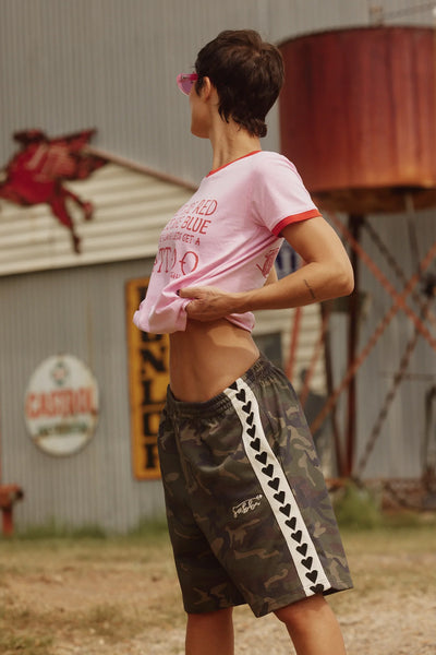 SABBI - THE RAVING HEARTS SHORTS - CAMO - PERTH BOUTIQUE - AUSTRALIAN BOUTIQUE - WA BOUTIQUE - INTERNATIONAL SHIPPING - USA SHIPPING - PERTH STORES - PERTH STORE - AUSTRALIA - WA - WESTER AUSTRALIA - WOMENS FASHION - FASHION - CLOTHING - WA STOCKIST - PERTH STOCKIST - AUSTRALIAN STOCKIST - STOCKIST