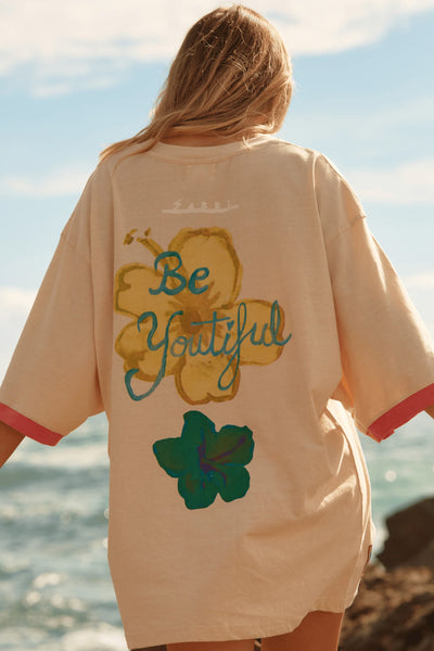 SABBI - THE VERY OVERSIZED SEAS THE DAY HOTEL TEE - SAND - PERTH BOUTIQUE - AUSTRALIAN BOUTIQUE - WA BOUTIQUE - INTERNATIONAL SHIPPING - USA SHIPPING - PERTH STORES - PERTH STORE - AUSTRALIA - WA - WESTER AUSTRALIA - WOMENS FASHION - FASHION - CLOTHING - WA STOCKIST - PERTH STOCKIST - AUSTRALIAN STOCKIST - STOCKIST