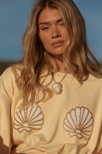 SABBI - THE VERY OVERSIZED SHELL TITTY TEE - CREAMY YELLOW - PERTH BOUTIQUE - AUSTRALIAN BOUTIQUE - WA BOUTIQUE - INTERNATIONAL SHIPPING - USA SHIPPING - PERTH STORES - PERTH STORE - AUSTRALIA - WA - WESTER AUSTRALIA - WOMENS FASHION - FASHION - CLOTHING - WA STOCKIST - PERTH STOCKIST - AUSTRALIAN STOCKIST - STOCKIST