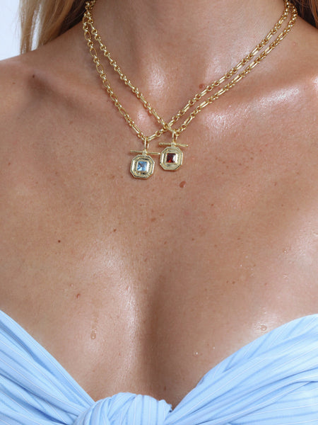 AVANT STUDIO - CLEO NECKLACE - AQUAMARINE